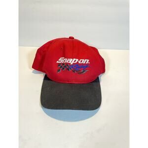 Snap-On Racing snapback baseball hat cap tools red